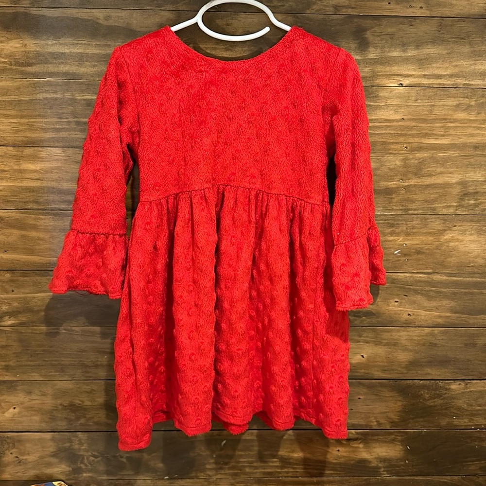 Fuzzy Red Dress